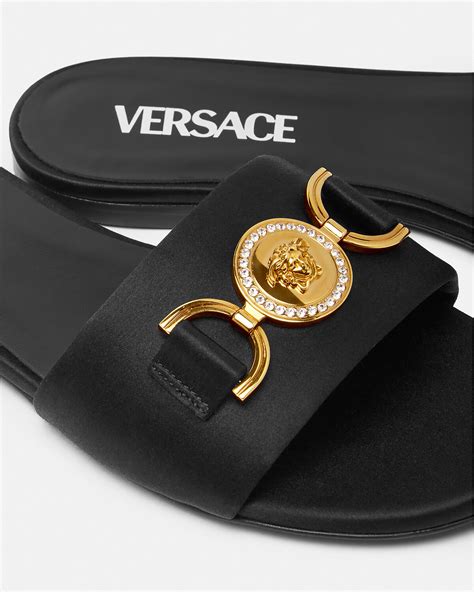 versace palazzo sandals|versace medusa flats sandals women.